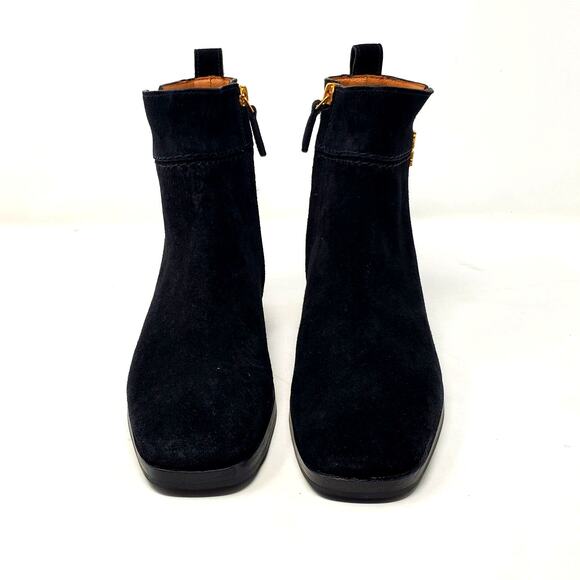 Tory Burch Everly Suede Leather Ankle Boot Booties Black 153799 Size US 6 M - Picture 3 of 9